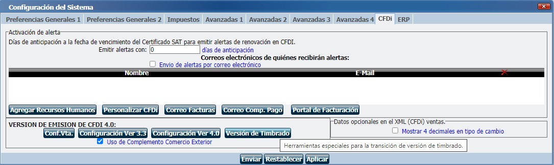 Activación de CFDI 4.0 en MasAdmin